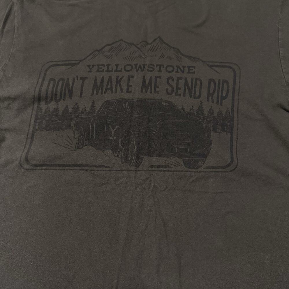 Yellowstone Ranch Size M Green T-Shirt Don’t Make Me Send Rip Womens - Picture 2 of 4